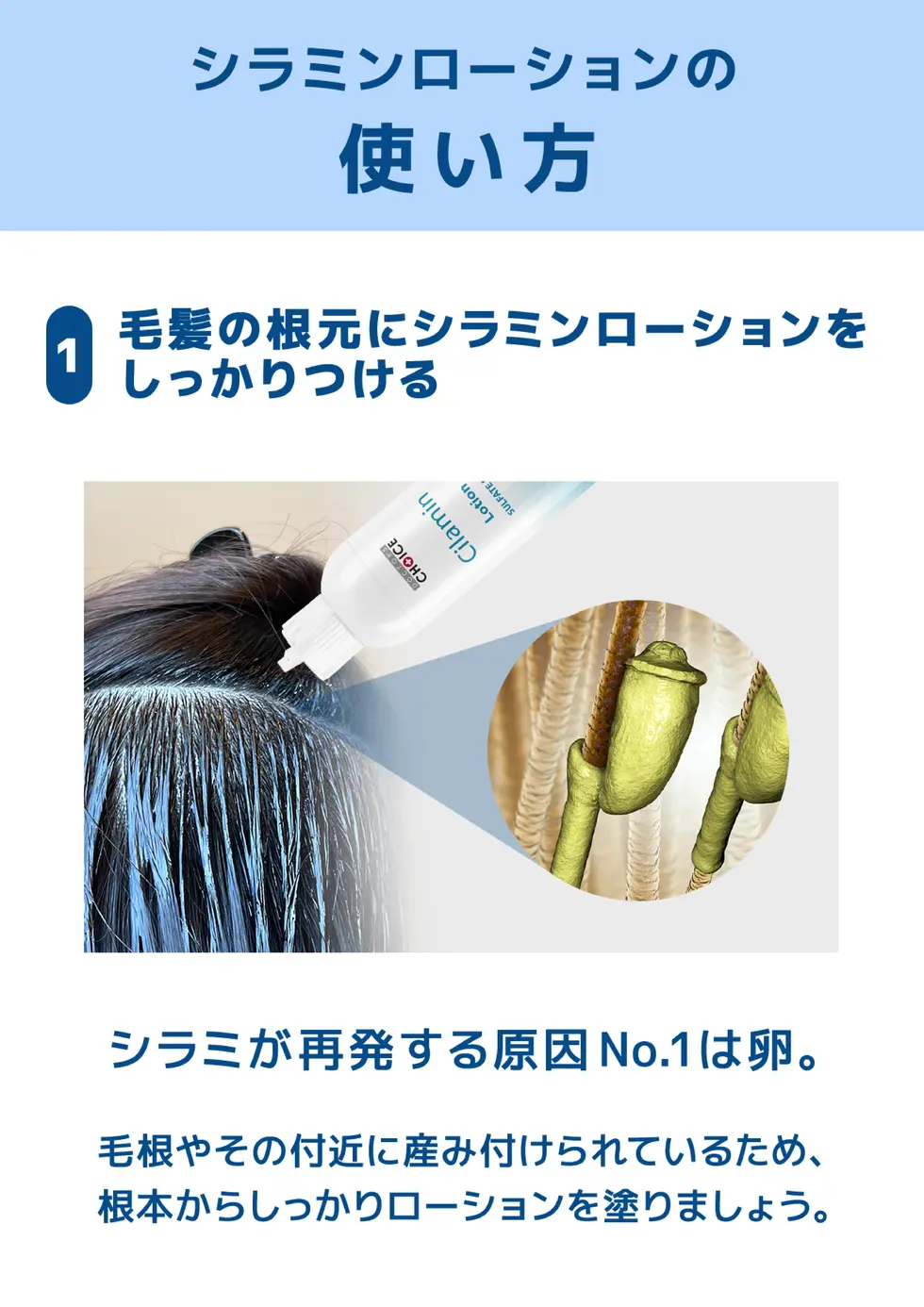 シラミンローション 取扱説明書