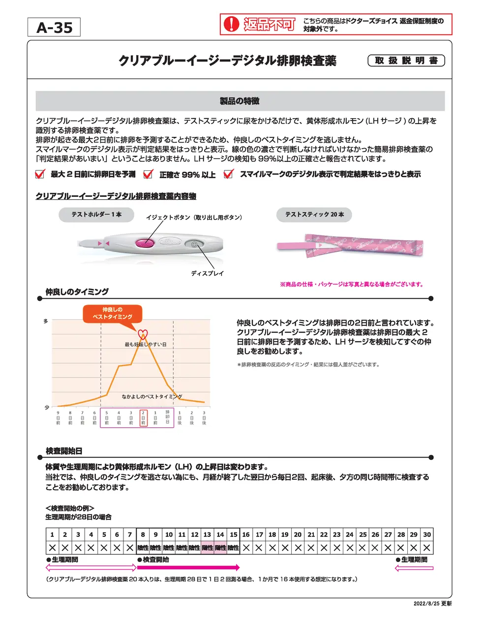 クリアブルーイージーデジタル 取扱説明書